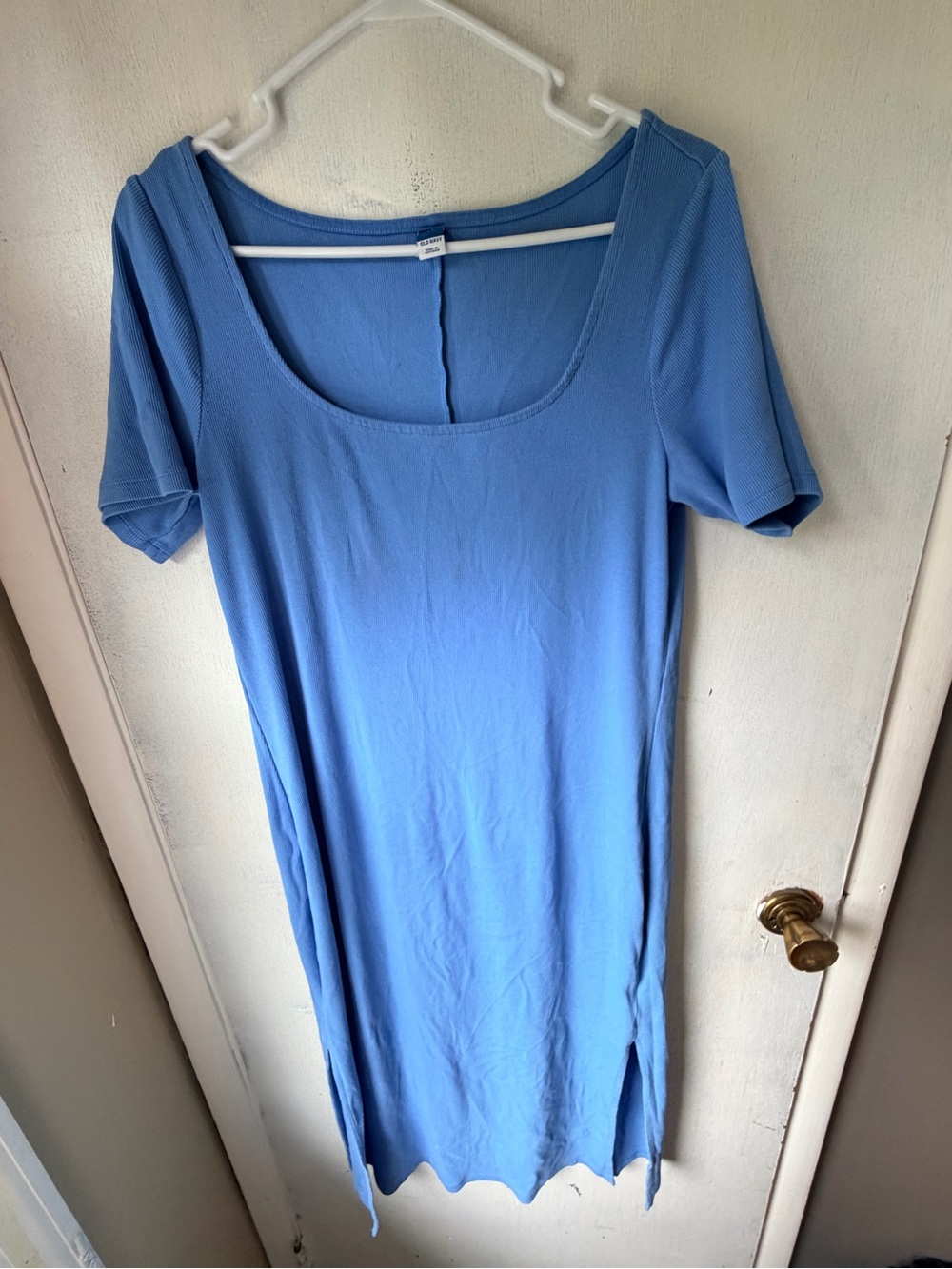 Old Navy Light Blue Scoop Neck Maxi Dress